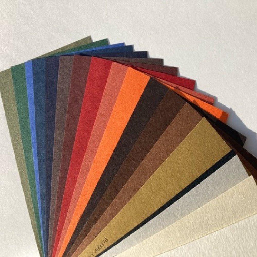 生态纸色卡18色_画板 1 ビオトープBIOTOPE動物折り紙105g304アースブラウン単色ハンドメイド特殊紙両面同色