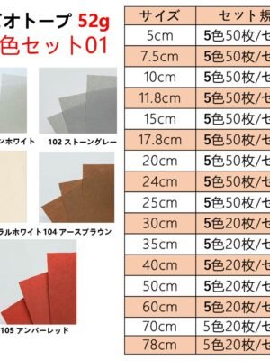 ビオトープBIOTOPE動物折り紙52g5色セット01ハンドメイド特殊紙両面同色