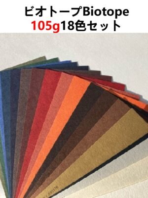 ビオトープBIOTOPE動物折り紙105g18色セットハンドメイド特殊紙両面同色