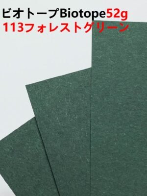ビオトープBIOTOPE動物折り紙52g113フォレストグリーン単色ハンドメイド特殊紙両面同色