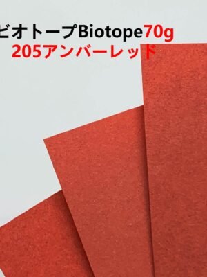 ビオトープBIOTOPE動物折り紙70g205アンバーレッド単色ハンドメイド特殊紙両面同色